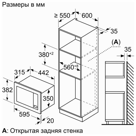 фото: Микроволновая печь Bosch BFL523MW3