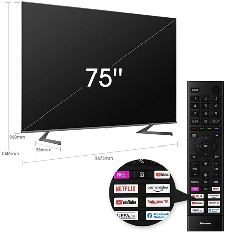 фото: Телевизор Hisense 75A7GQ