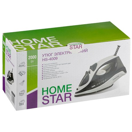 фото: Утюг Homestar HS-4009 бело-черный