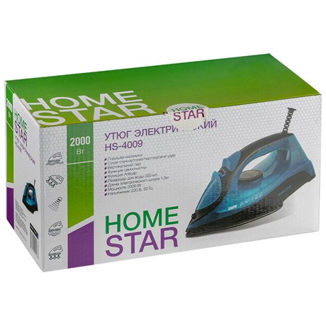 фото: Утюг Homestar HS-4009 черно-синий
