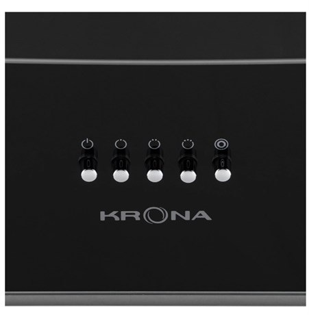 фото: Кухонная вытяжка Krona Inga 600 inox/black push button