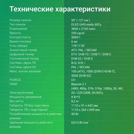 фото: Телевизор Digma DM-LED50UBB40