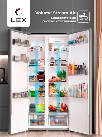 фото: Холодильник LEX LSB530BLID wind