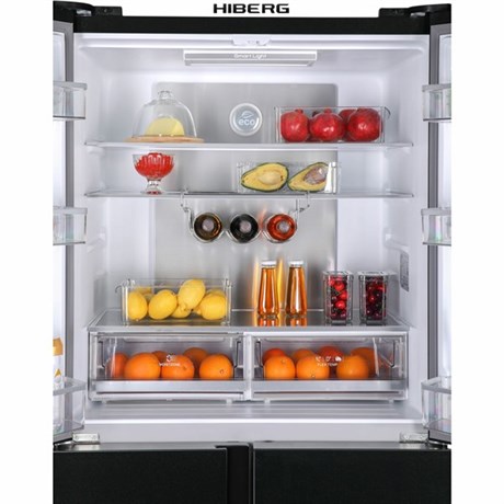 фото: Холодильник Hiberg RFQ-555DX NFGB inverter