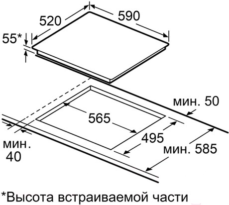 фото: Варочная панель Maunfeld CVI604EXWH