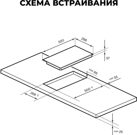 фото: Варочная панель LEX EVI 321A GR
