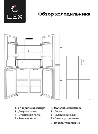фото: Холодильник LEX LCD450BlXOrID