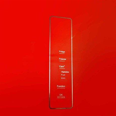фото: Холодильник Centek CT-1744 NF red glass