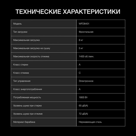 фото: Стиральная машина Hyundai WFD8401