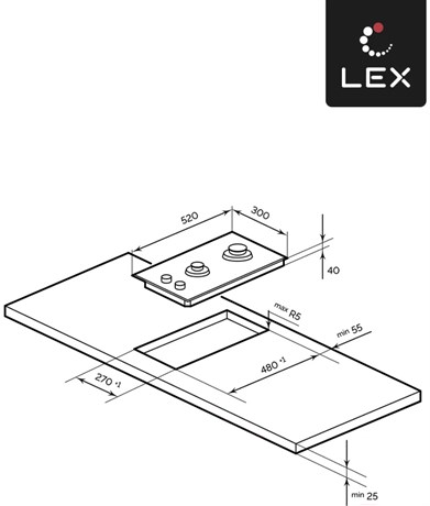 фото: Варочная панель LEX GVG 323A BBL