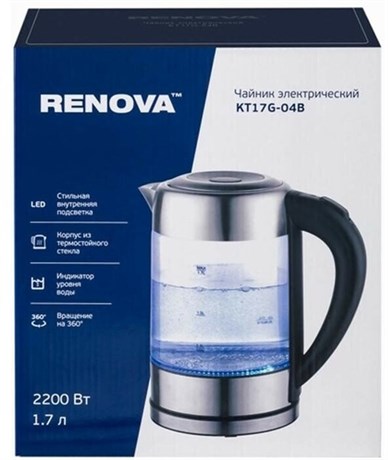 фото: Электрический чайник Renova KT17G-04B