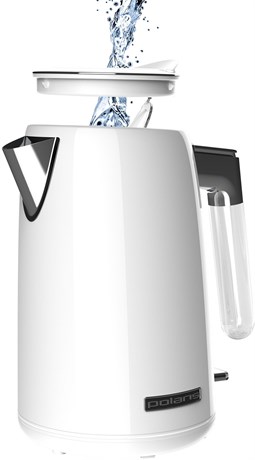 фото: Электрический чайник Polaris PWK 1746CA Water Way Pro белый
