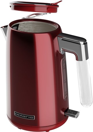 фото: Электрический чайник Polaris PWK 1746CA Water Way Pro красный
