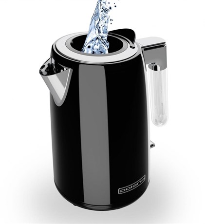 фото: Электрический чайник Polaris PWK 1746CA Water Way Pro черный