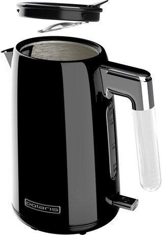 фото: Электрический чайник Polaris PWK 1746CA Water Way Pro черный