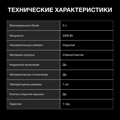 фото: Электрический чайник Hyundai HYK-G4505