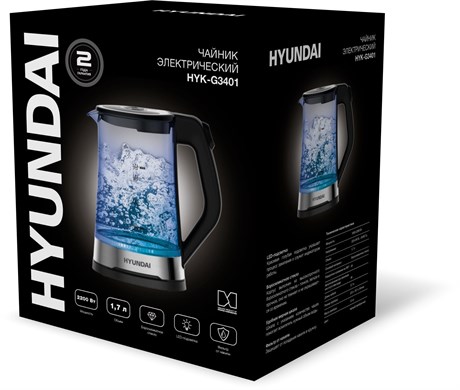 фото: Электрический чайник Hyundai HYK-G3401