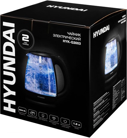 фото: Электрический чайник Hyundai HYK-G3003