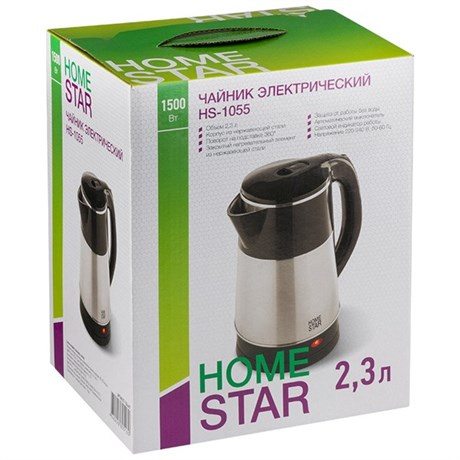 фото: Электрический чайник Homestar HS-1055 черный