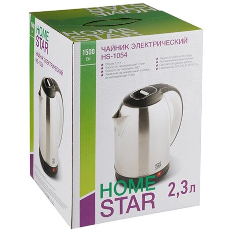 фото: Электрический чайник Homestar HS-1054 черный