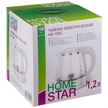 фото: Электрический чайник Homestar HS-1053 белый