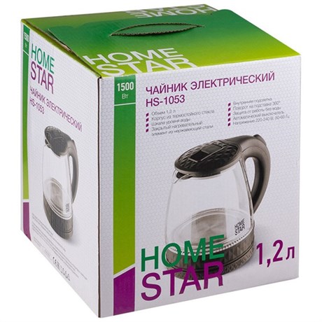 фото: Электрический чайник Homestar HS-1053 черный