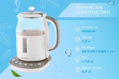 фото: Электрический чайник Endever Skyline KR-365G