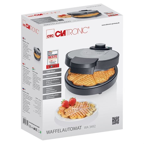 фото: Вафельница Clatronic WA 3492 schwarz inox