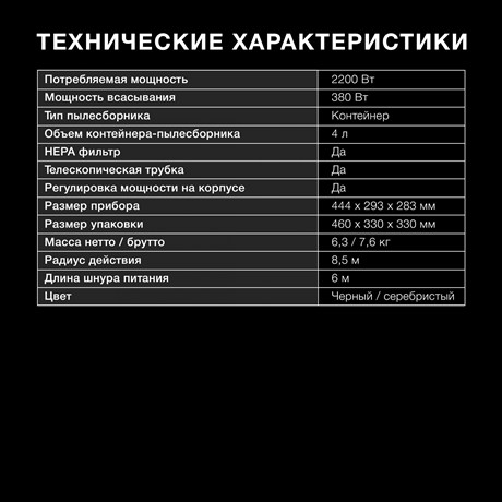 фото: Пылесос Hyundai HYV-C2650