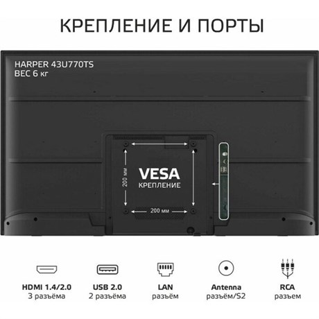 фото: Телевизор Harper 43U770TS
