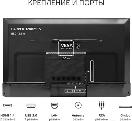 фото: Телевизор Harper 32R821TS