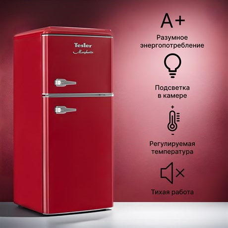 фото: Холодильник Tesler RT-132 red