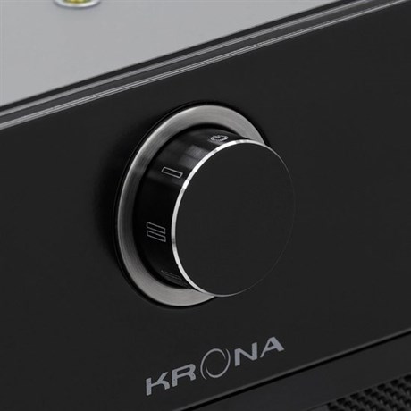 фото: Кухонная вытяжка Krona Sven 600 black one knob