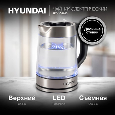 фото: Электрический чайник Hyundai HYK-G4015