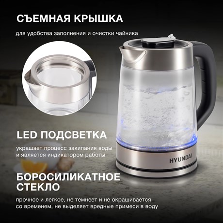 фото: Электрический чайник Hyundai HYK-G4015