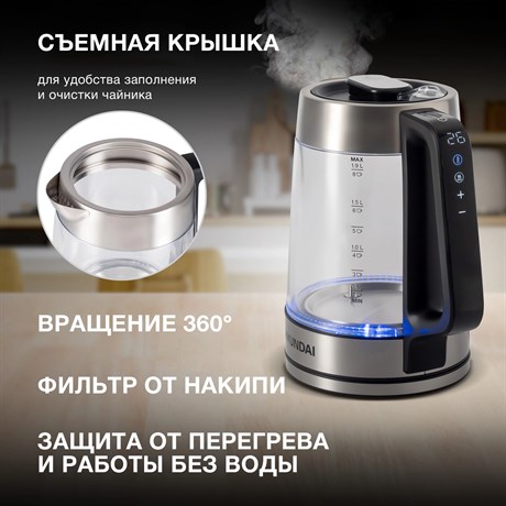 фото: Электрический чайник Hyundai HYK-G5607