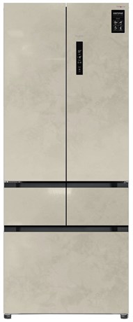 фото: Холодильник Tesler RFD-427BI marble beige