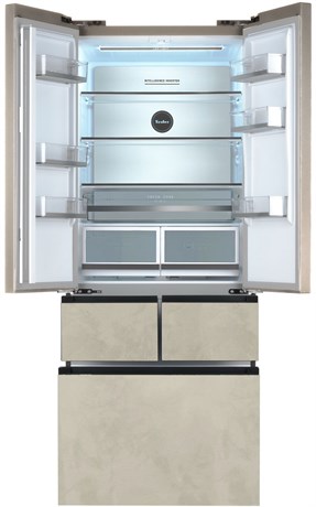 фото: Холодильник Tesler RFD-427BI marble beige