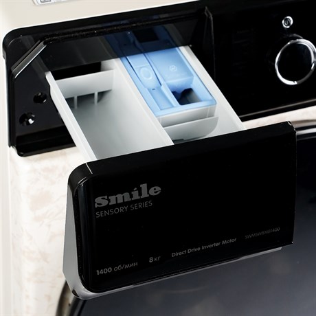 фото: Стиральная машина SMILE SWMSW8MB1400 бежевый мрамор