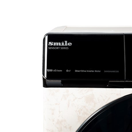 фото: Стиральная машина SMILE SWMSW6MB1200 бежевый мрамор