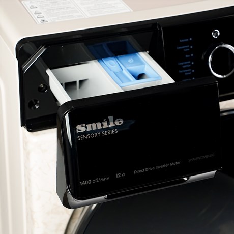 фото: Стиральная машина SMILE SWMSW12MB1400 бежевый мрамор