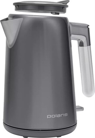 фото: Электрический чайник Polaris PWK 1746CA Water Way Pro серый