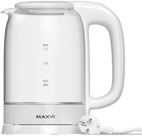 фото: Электрический чайник Maxvi KE1741G white