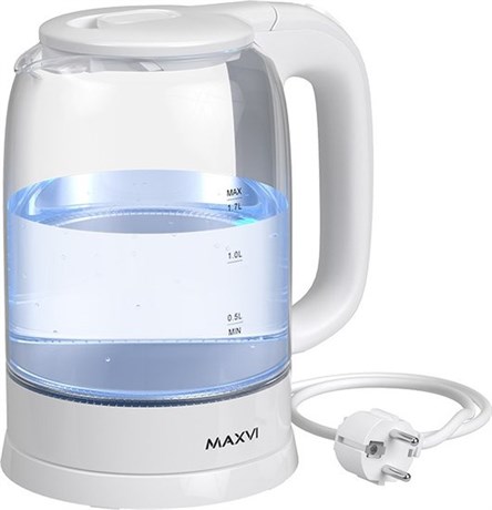 фото: Электрический чайник Maxvi KE1741G white