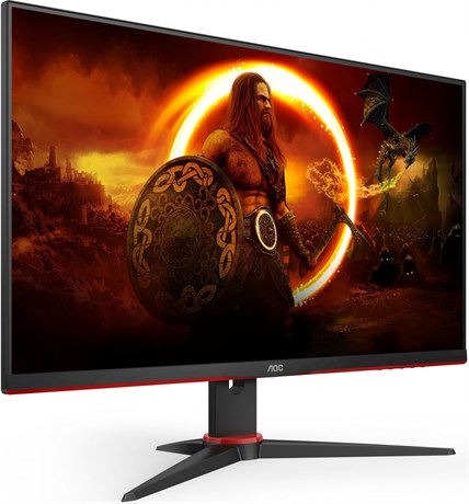 фото: Монитор AOC 24G2SPAE черный/красный