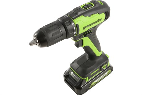 фото: Дрель-шуруповерт Greenworks GD24DD35K2