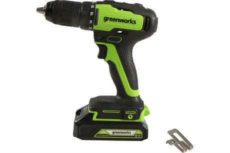 фото: Дрель-шуруповерт Greenworks GD24DD35K2