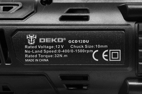фото: Дрель-шуруповерт Deko GCD12DU 063-4039
