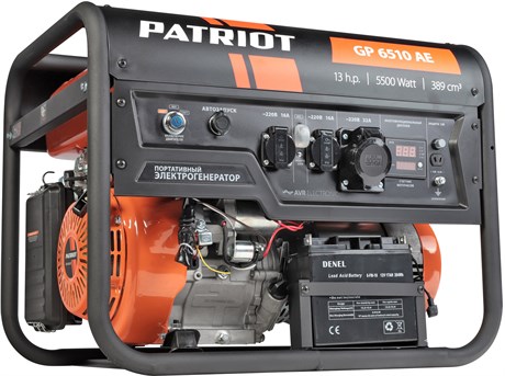 фото: Генератор Patriot GP 6510AE