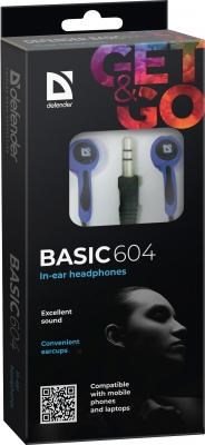 фото: Наушники DEFENDER Basic 604 черный/синий